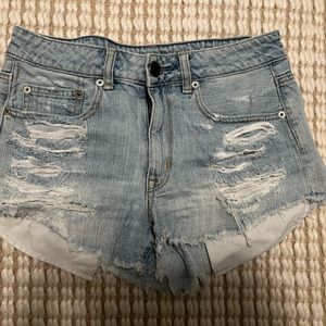 AE denim shorts